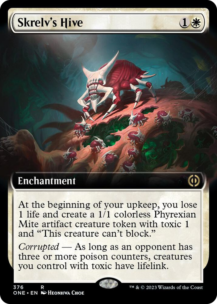 Skrelv's Hive (Extended Art) #376 R - Phyrexia: All Will Be One Pokemon card