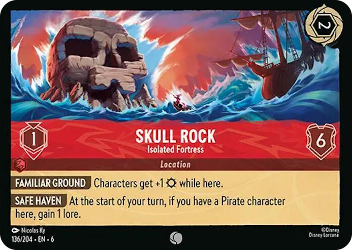 0136 Skull Rock - Isolated Fortress Common Azurite Sea