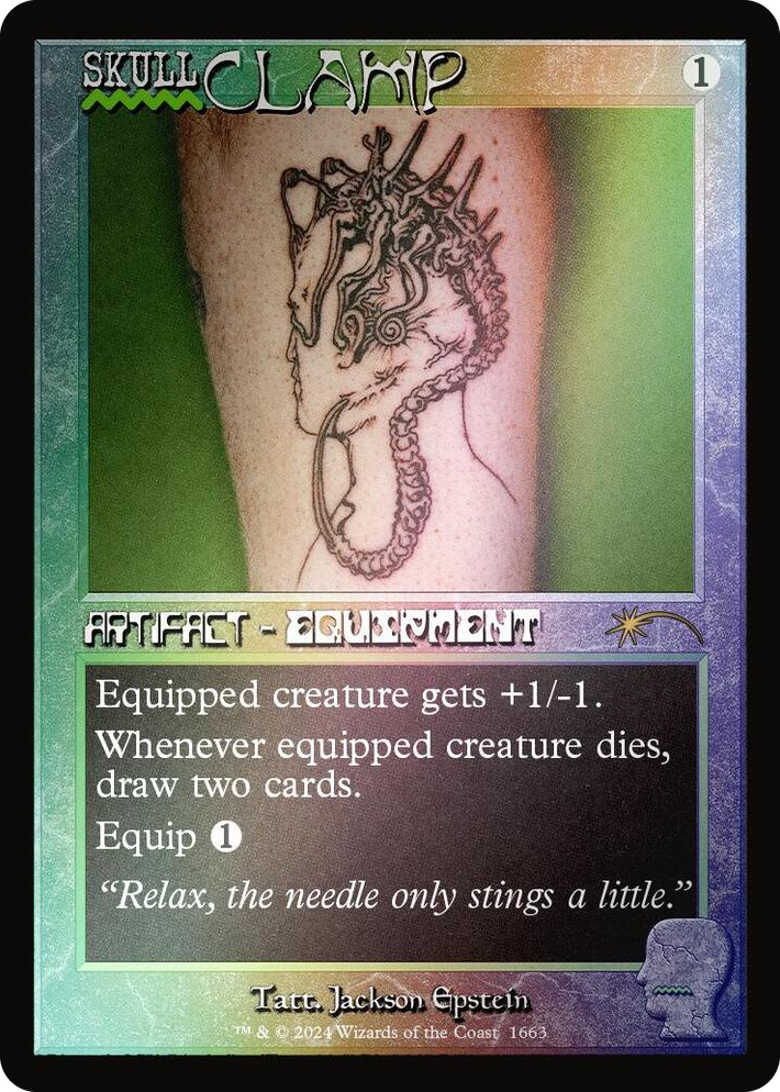 1663 Skullclamp (1663) (Rainbow Foil) R Secret Lair Drop Series
