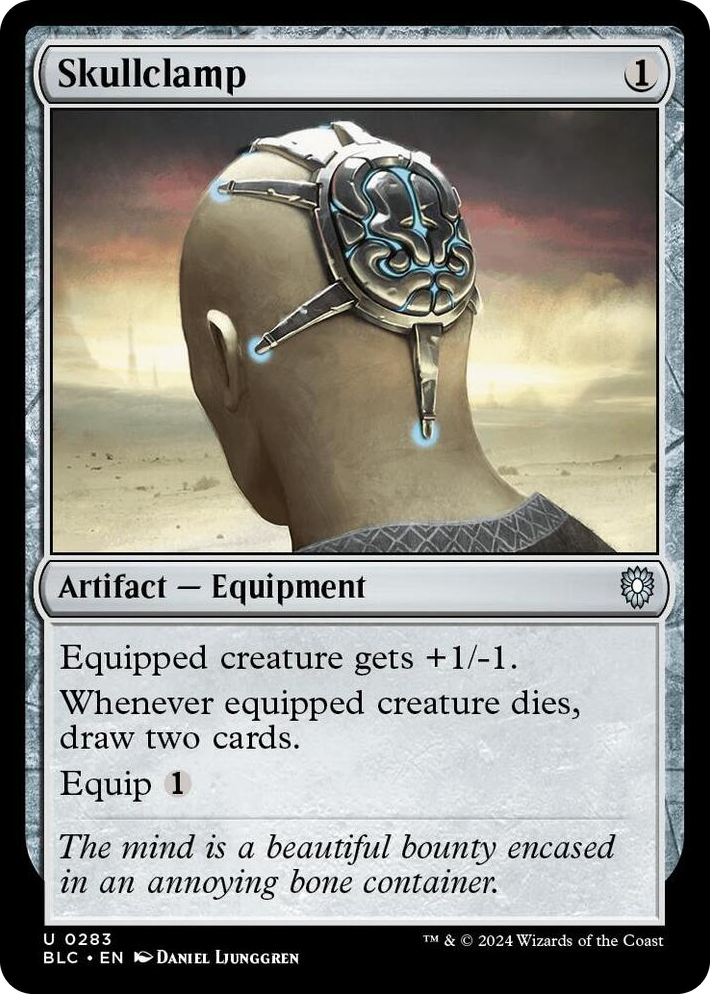 0283 Skullclamp U Commander: Bloomburrow