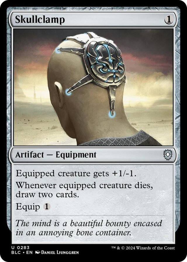 0283 Skullclamp U Commander: Bloomburrow