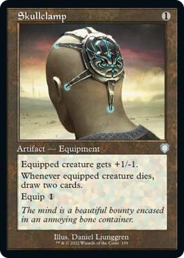 0159 Skullclamp (Retro Frame) U Commander: The Brothers' War
