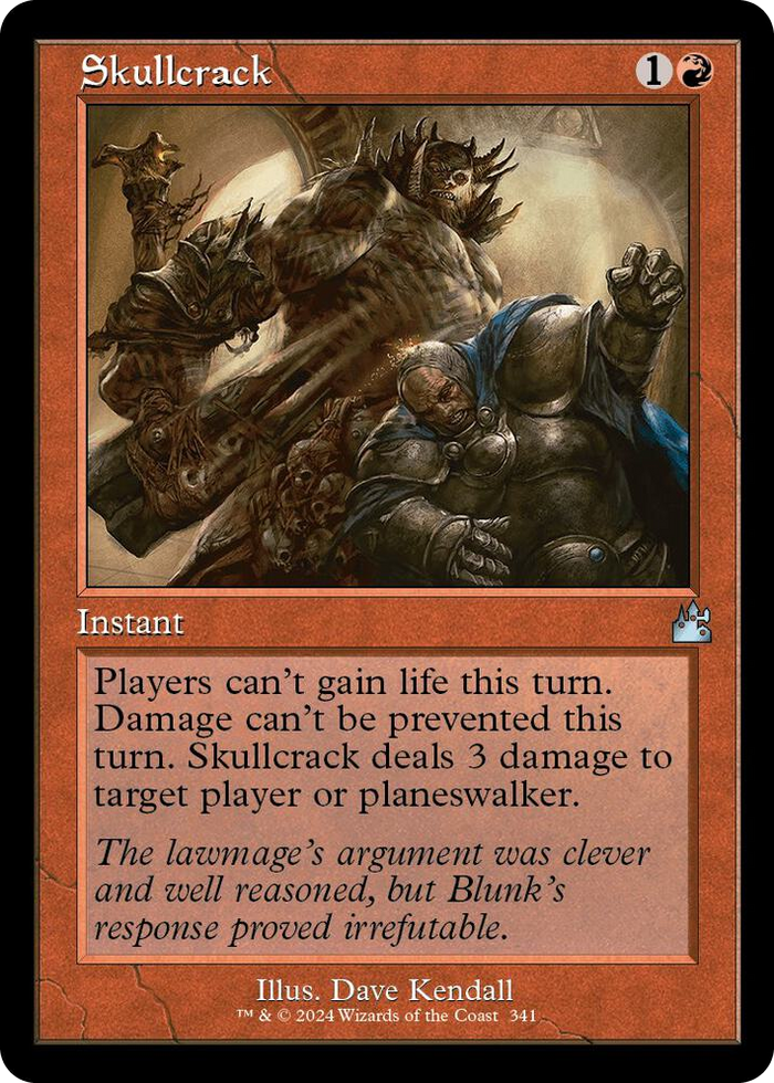Skullcrack (Retro Frame) #341 U - Ravnica Remastered Pokemon card