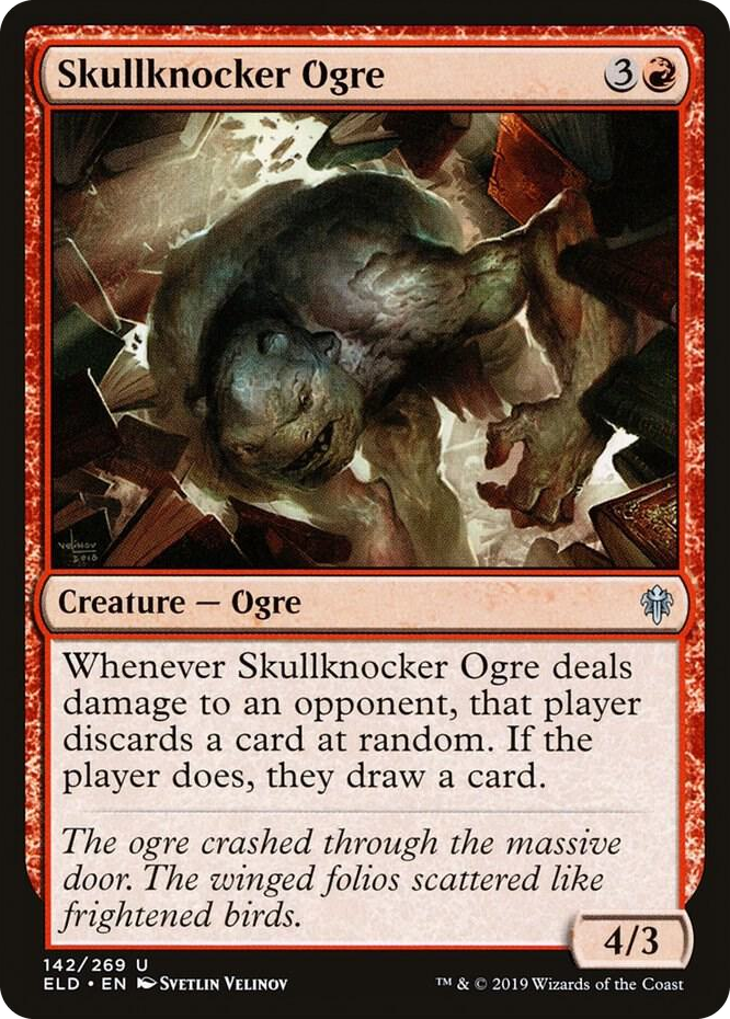 0142 Skullknocker Ogre U Throne of Eldraine