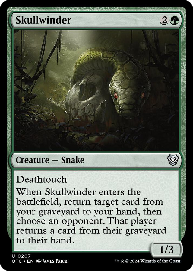 0207 Skullwinder U Commander: Outlaws of Thunder Junction