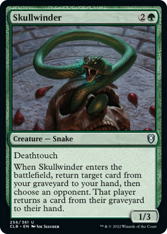 Skullwinder #256 U - Commander Legends: Battle for Baldur's Gate Pokemon card