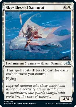 0037 Sky-Blessed Samurai U Kamigawa: Neon Dynasty