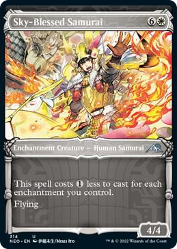 0314 Sky-Blessed Samurai (Showcase) U Kamigawa: Neon Dynasty