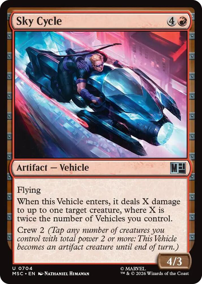 0704 Sky Cycle U Commander: Marvel Super Heroes