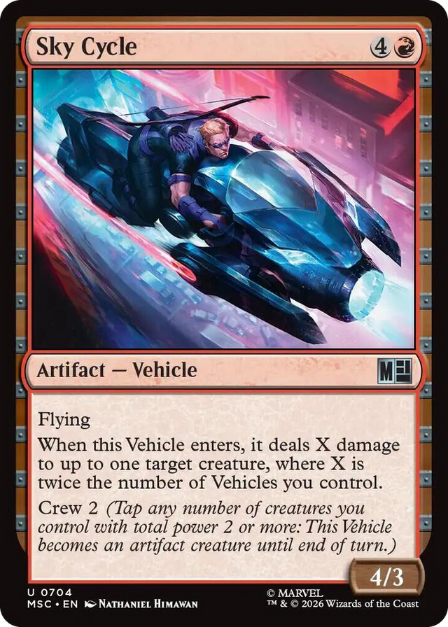 0704 Sky Cycle U Commander: Marvel Super Heroes