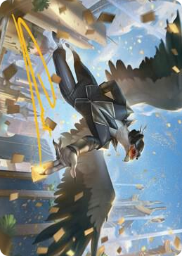 0051 Skyboon Evangelist Art Card (Gold-Stamped Signature) S Art Series: Streets of New Capenna