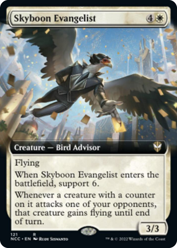 0121 Skyboon Evangelist (Extended Art) R Commander: Streets of New Capenna