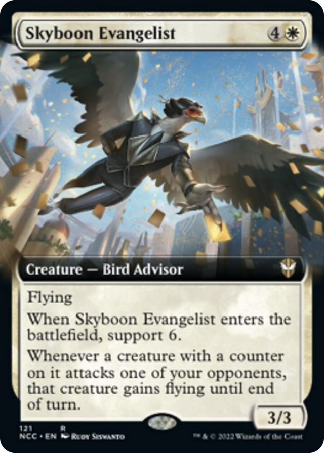 0121 Skyboon Evangelist (Extended Art) R Commander: Streets of New Capenna