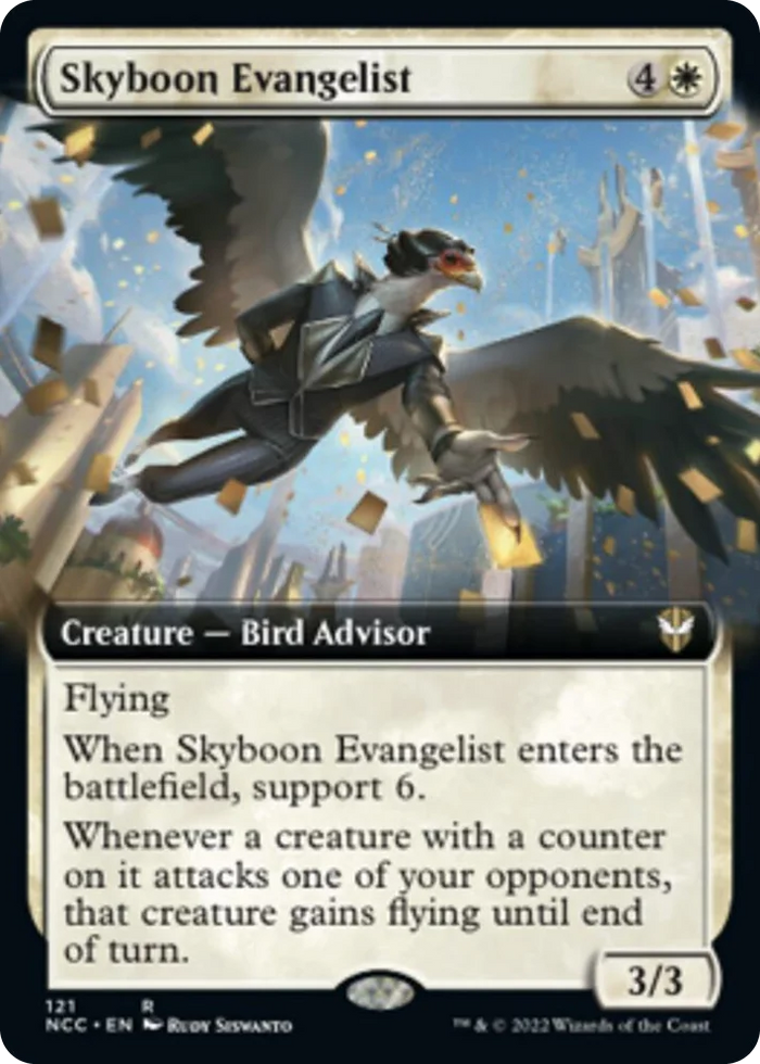 0121 Skyboon Evangelist (Extended Art) R Commander: Streets of New Capenna