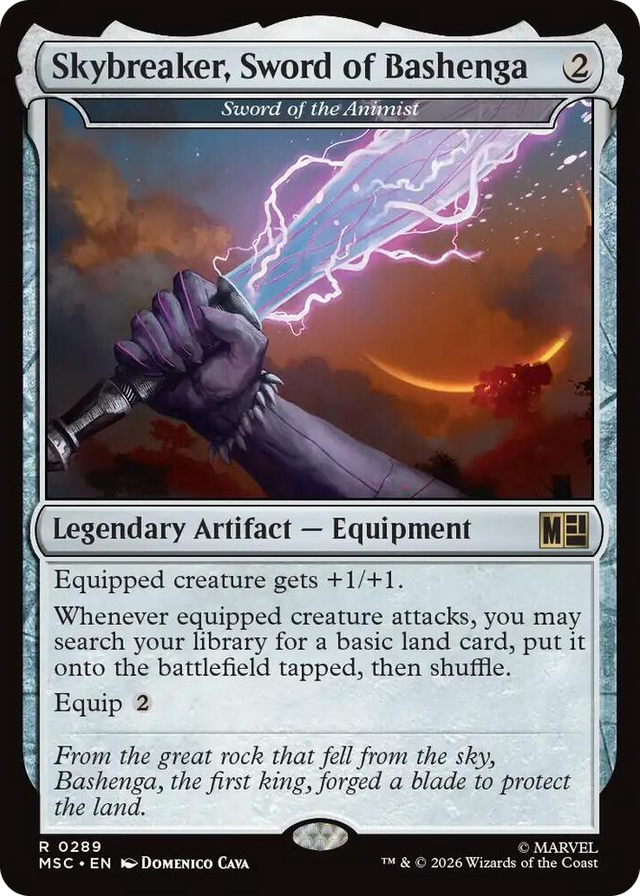 0289 Skybreaker, Sword of Bashenga - Sword of the Animist R Commander: Marvel Super Heroes