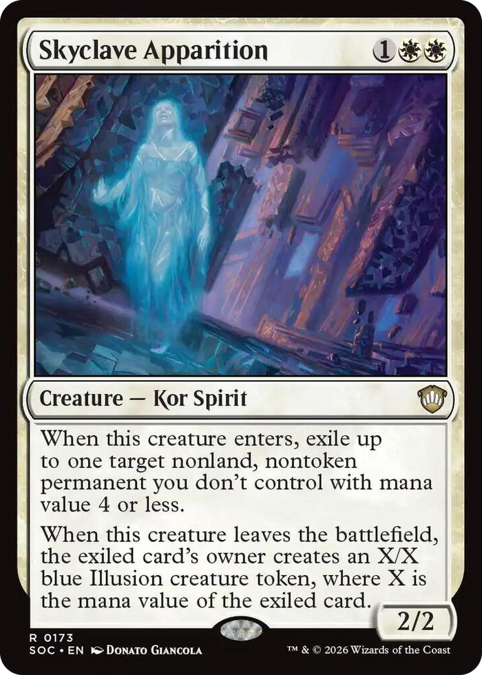 Skyclave Apparition #173 R - Commander: Secrets of Strixhaven Pokemon card