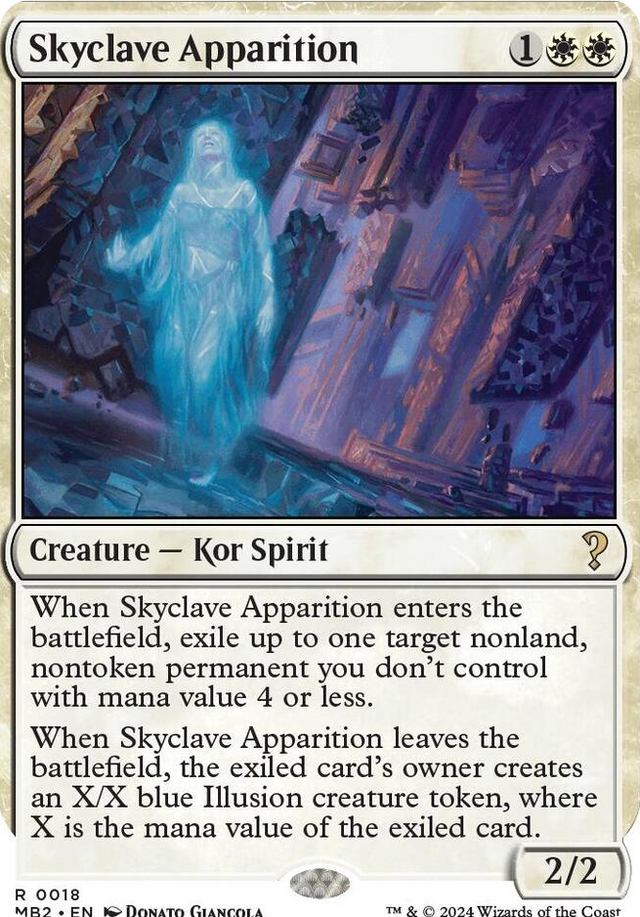 0018 Skyclave Apparition (White Border) R Mystery Booster 2