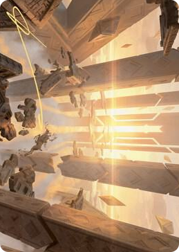 0044 Skyclave Basilica Art Card (Gold-Stamped Signature) S Art Series: Zendikar Rising