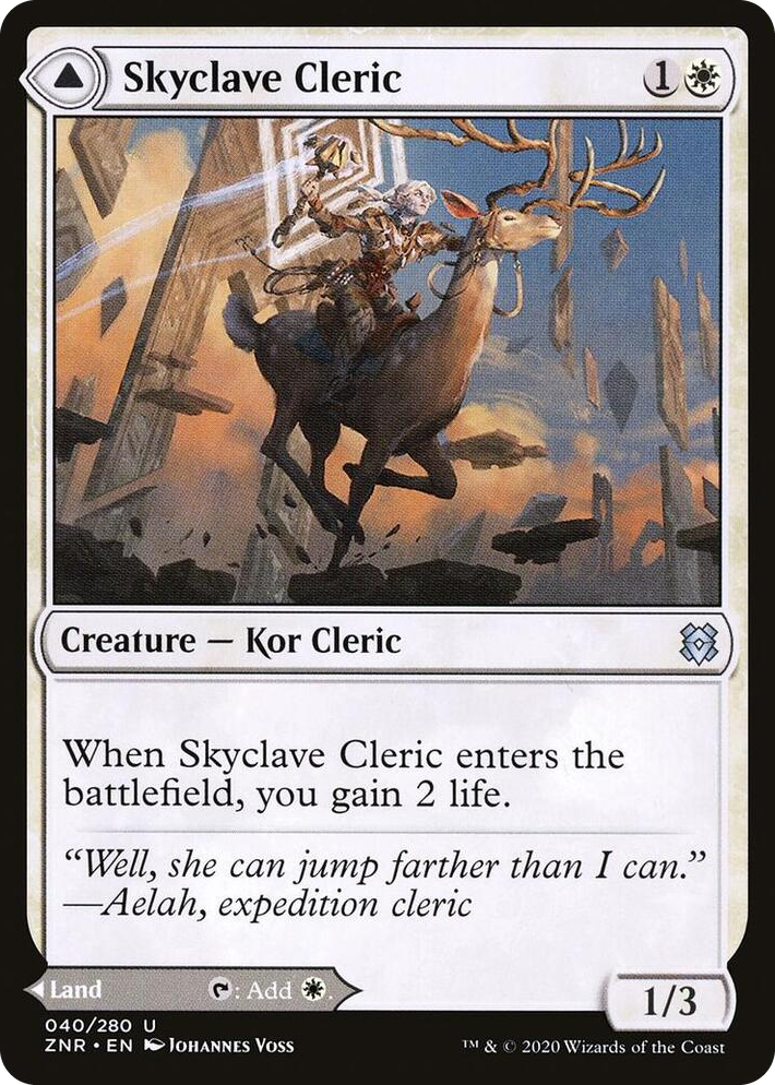 0040 Skyclave Cleric U Zendikar Rising