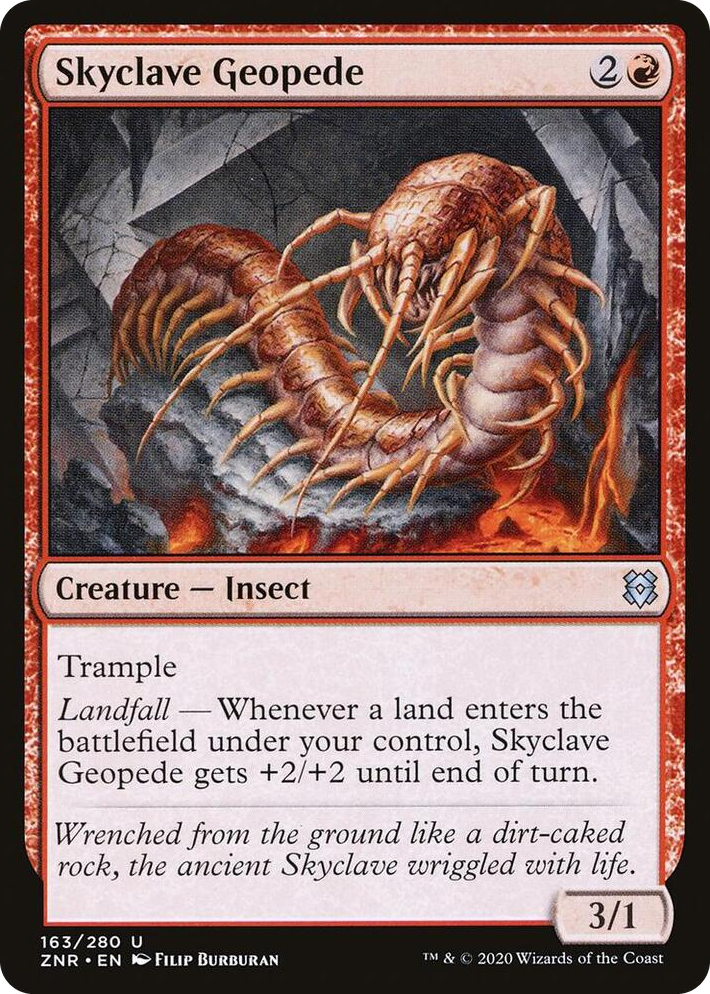 0163 Skyclave Geopede U Zendikar Rising
