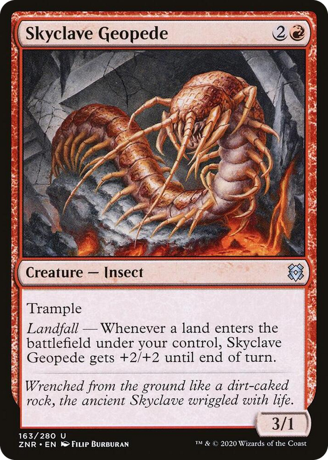0163 Skyclave Geopede U Zendikar Rising