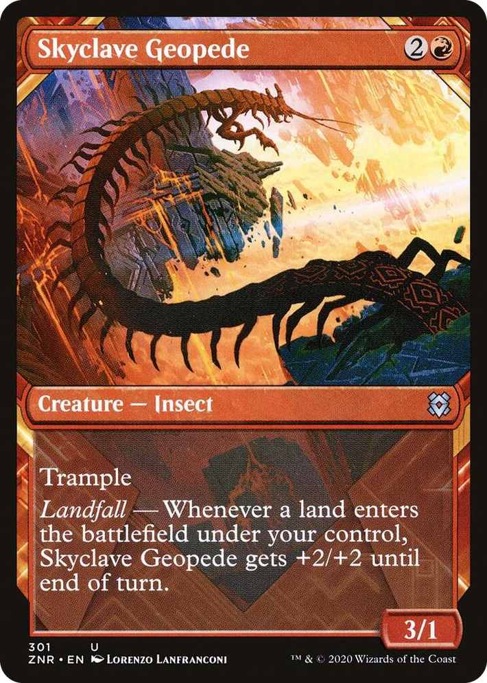 0301 Skyclave Geopede (Showcase) U Zendikar Rising