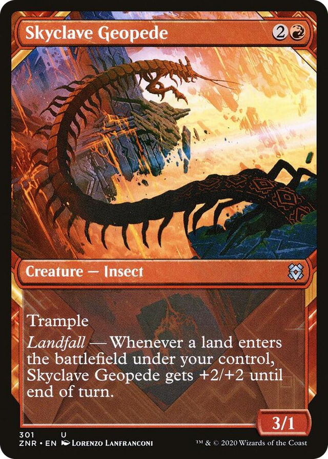 0301 Skyclave Geopede (Showcase) U Zendikar Rising