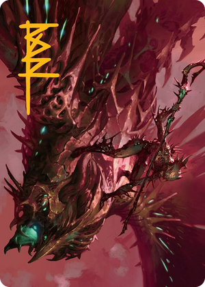 0018 Skyclave Invader Art Card (Gold-Stamped Signature) S Art Series: March of the Machine