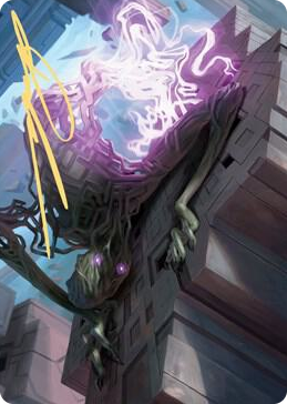 0061 Skyclave Shade Art Card (Gold-Stamped Signature) S Art Series: Zendikar Rising