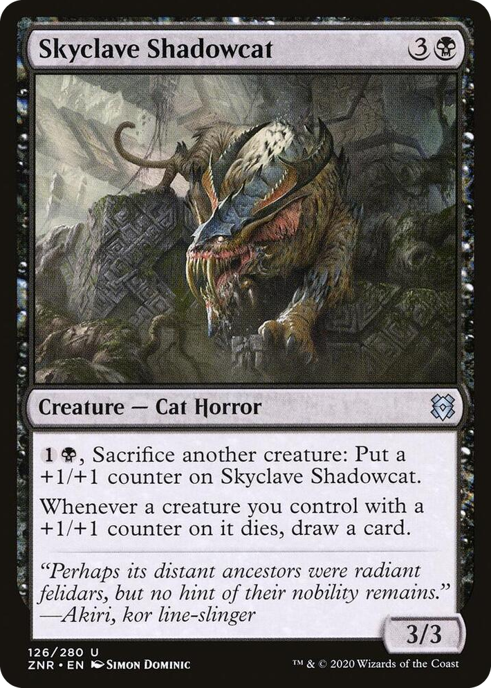 0126 Skyclave Shadowcat U Zendikar Rising