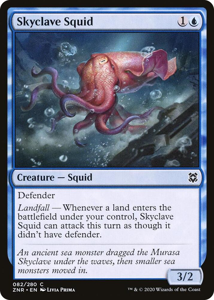 0082 Skyclave Squid C Zendikar Rising