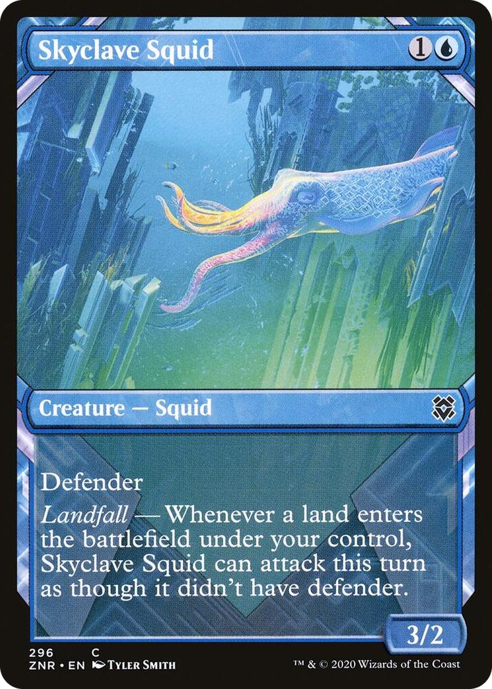 0296 Skyclave Squid (Showcase) C Zendikar Rising