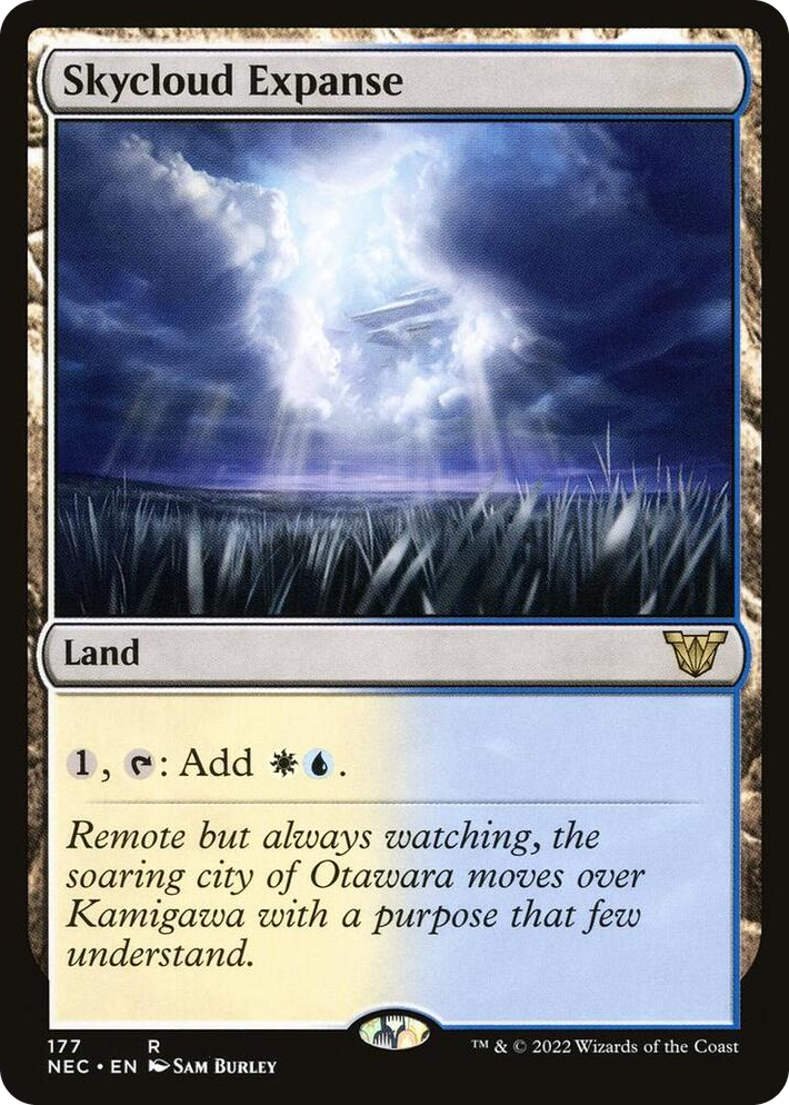 0177 Skycloud Expanse R Commander: Kamigawa: Neon Dynasty