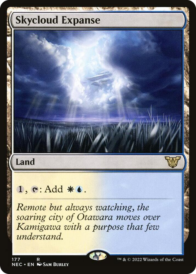 0177 Skycloud Expanse R Commander: Kamigawa: Neon Dynasty