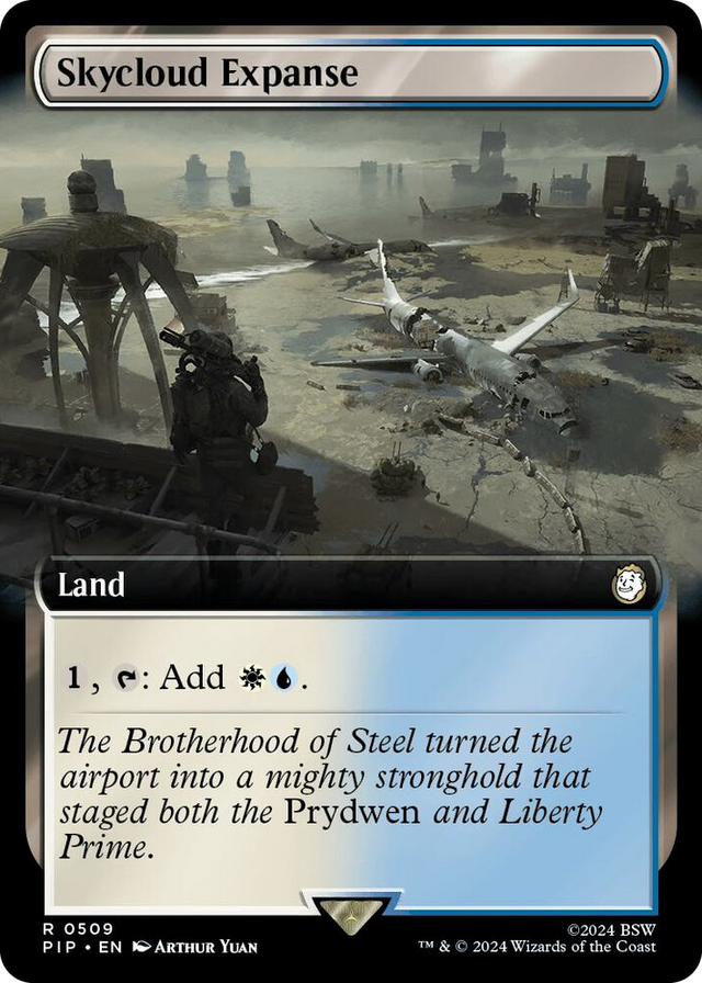 0509 Skycloud Expanse (Extended Art) R Universes Beyond: Fallout