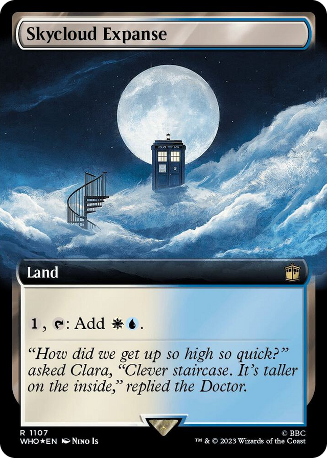 1107 Skycloud Expanse (Extended Art) (Surge Foil) R Universes Beyond: Doctor Who