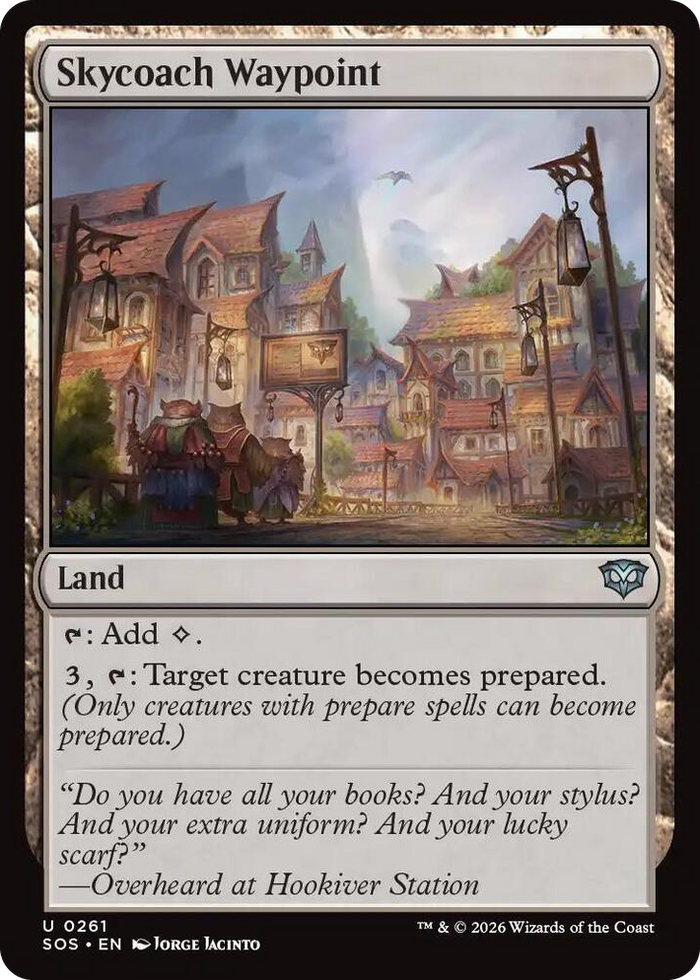 Skycoach Waypoint #261 U - Secrets of Strixhaven Pokemon card