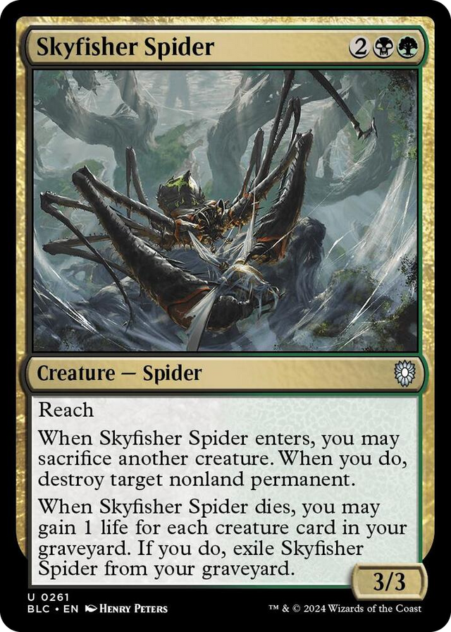 0261 Skyfisher Spider U Commander: Bloomburrow