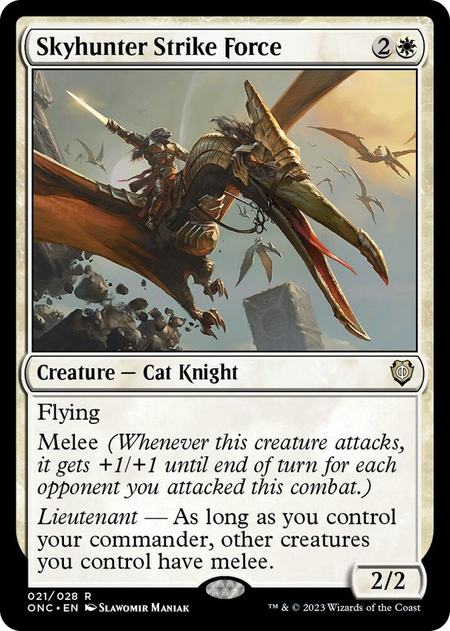 0021 Skyhunter Strike Force R Commander: Phyrexia: All Will Be One
