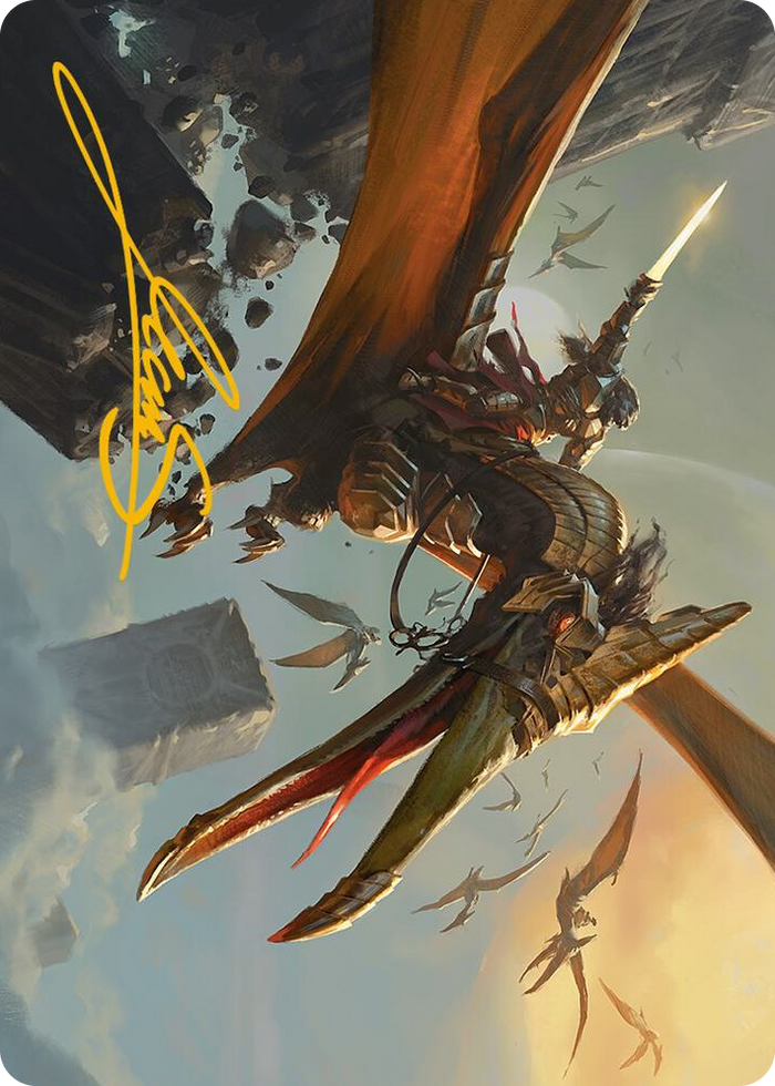 Skyhunter Strike Force Art Card (Gold-Stamped Signature) #9 S - Art Series: Phyrexia: All Will Be One Pokemon card