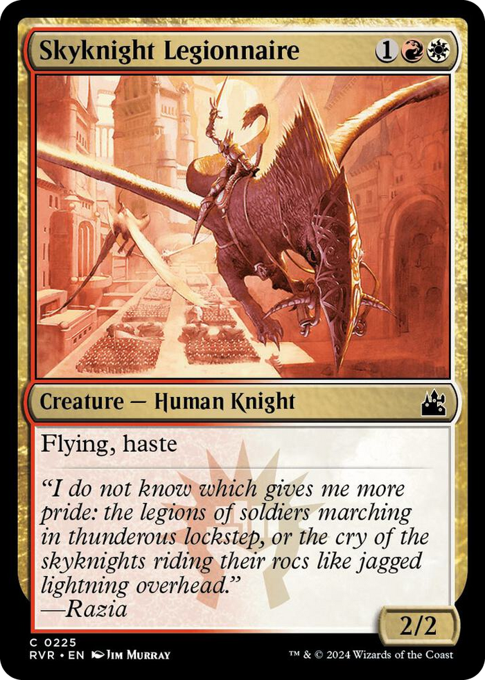 Skyknight Legionnaire #225 C - Ravnica Remastered Pokemon card