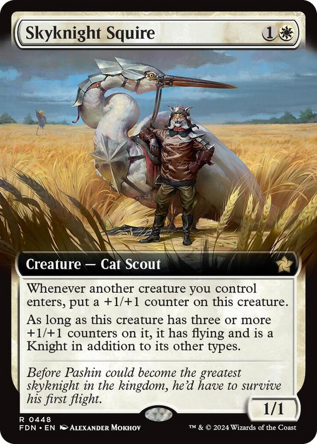 0448 Skyknight Squire (Extended Art) R Foundations