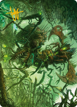 0042 Skyscythe Engulfer Art Card (Gold-Stamped Signature) S Art Series: Phyrexia: All Will Be One