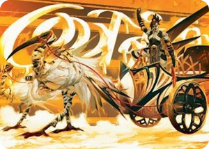 0035 Skyseer's Chariot Art Card S Art Series: Aetherdrift