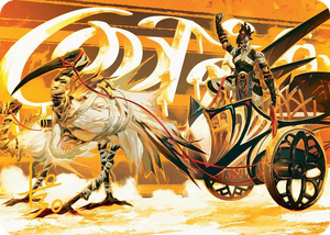 0035 Skyseer's Chariot Art Card (Gold-Stamped Signature) S Art Series: Aetherdrift