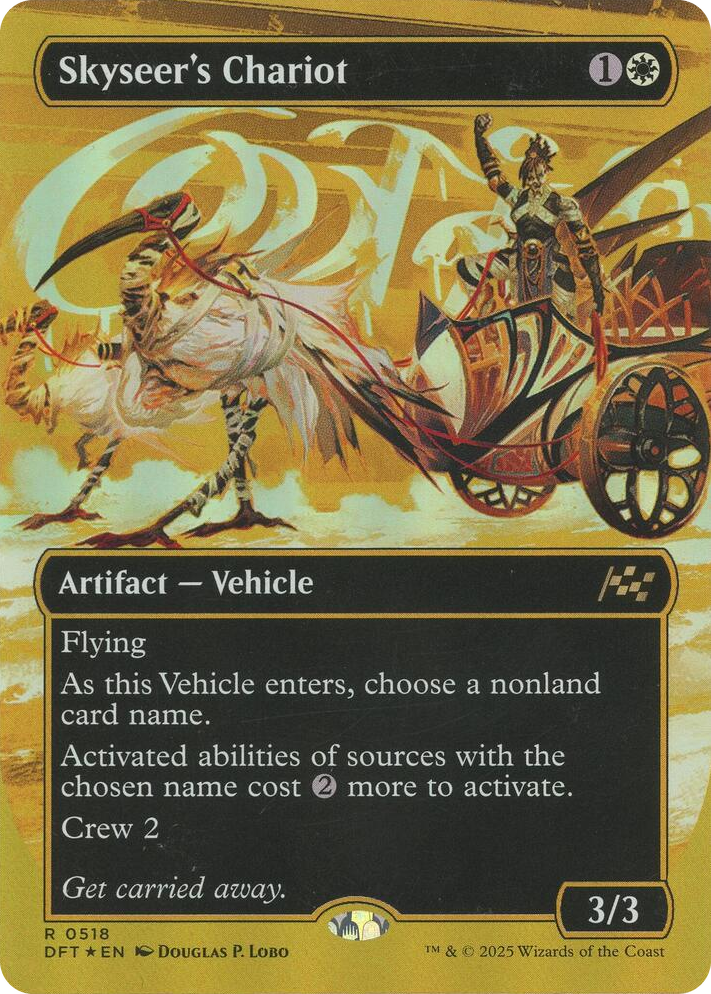 0518 Skyseer's Chariot (Borderless) (First-Place Foil) R Aetherdrift