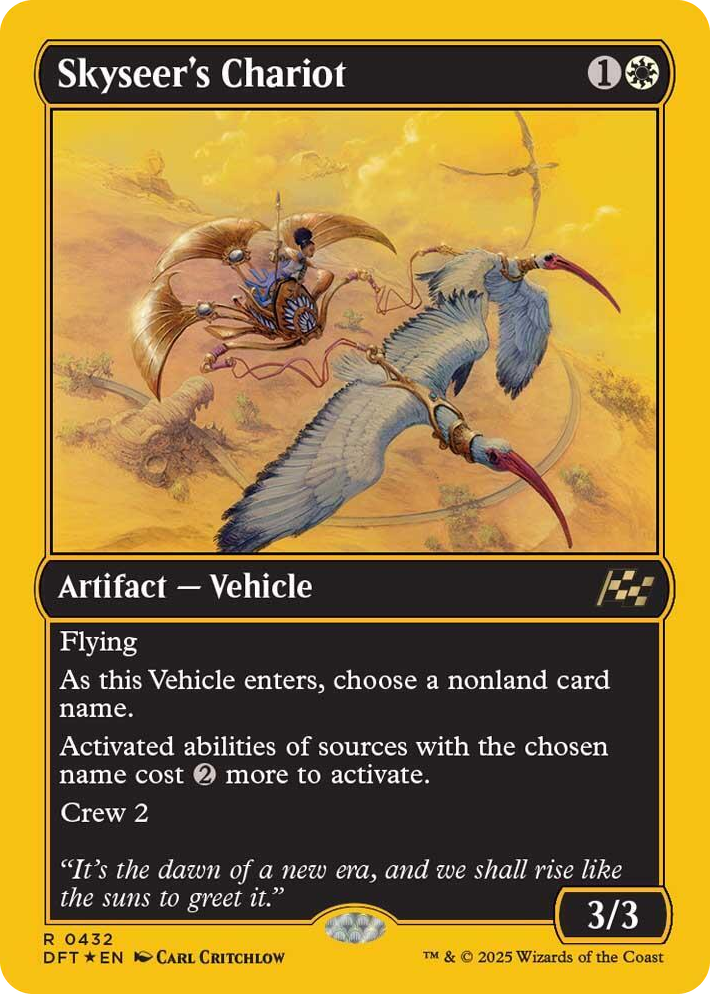 0432 Skyseer's Chariot (First-Place Foil) R Aetherdrift