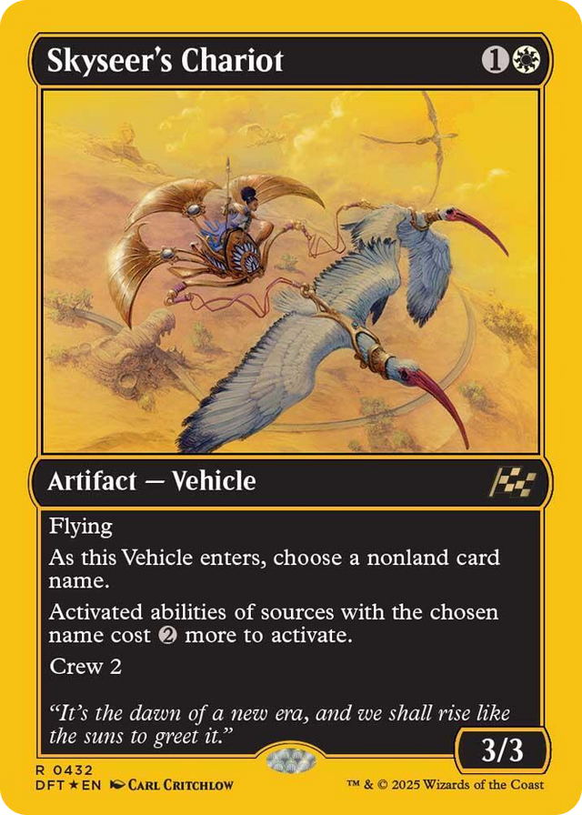 0432 Skyseer's Chariot (First-Place Foil) R Aetherdrift