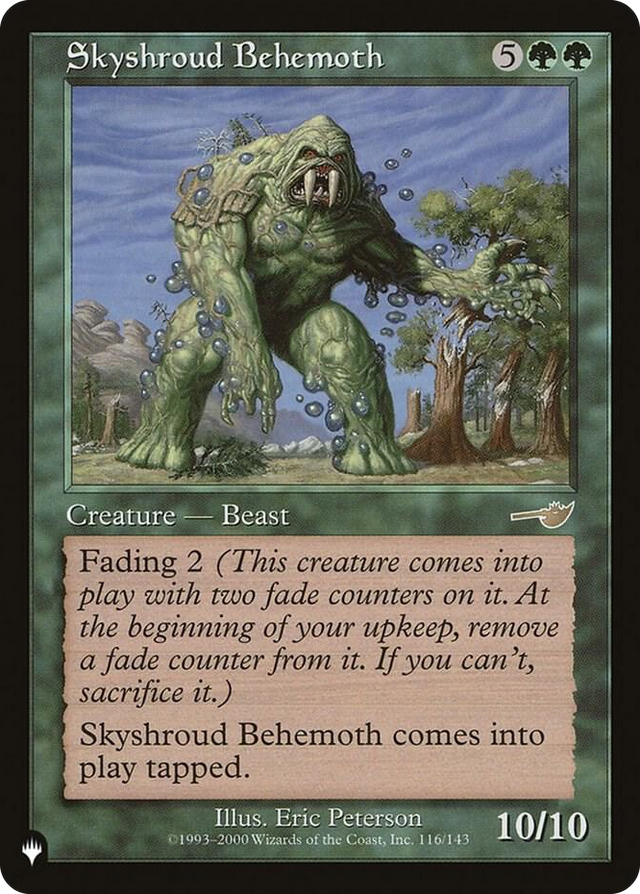 0116 Skyshroud Behemoth R The List Reprints
