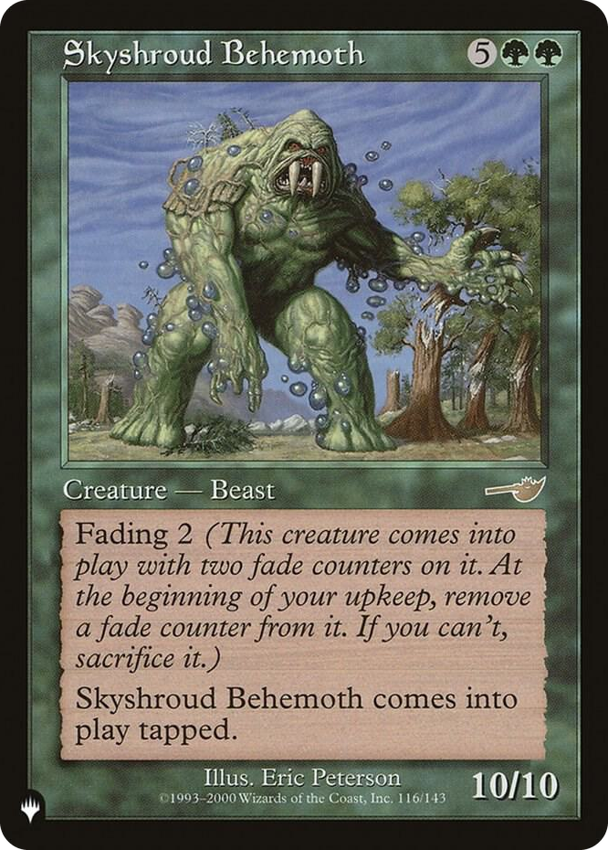 Skyshroud Behemoth #116 R - The List Reprints Pokemon card